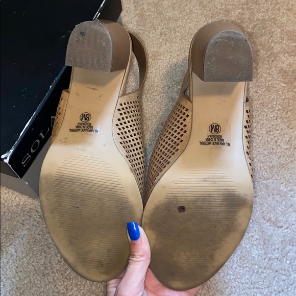 Tan open toe bootie - Picture 5 of 6